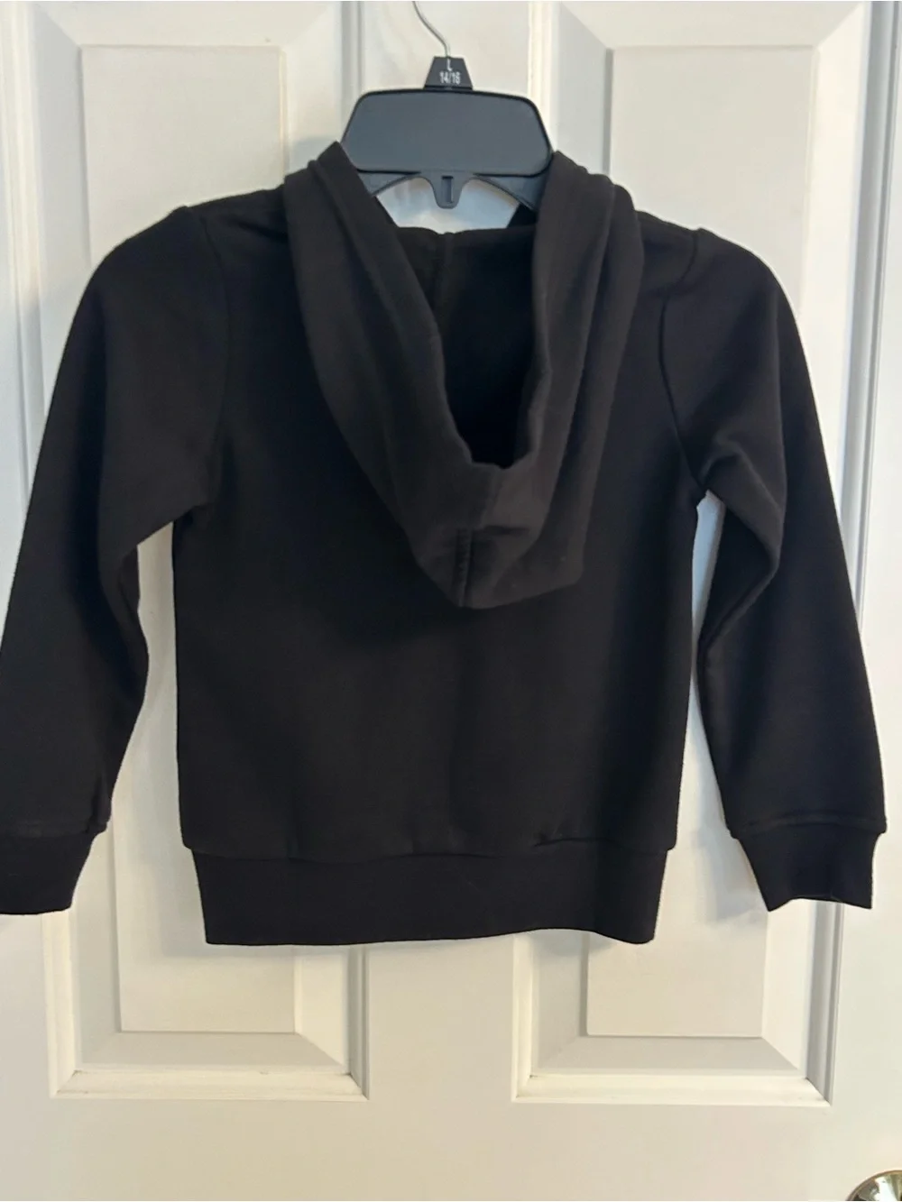 NWT-Girls OshKosh B'gosh Black Zip Hoodie with Rainbow LOVE Graphic